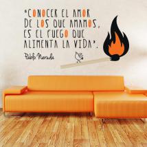 Vinilos Decorativos Frases Pablo Neruda