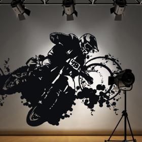Vinilo Decorativo Adhesivo Motocross