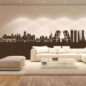 Vinilo Decorativo Adhesivo Skyline Madrid