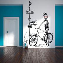Vinilos Decorativos Silueta Hipster