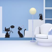Vinilos Decorativos Gatos Meow
