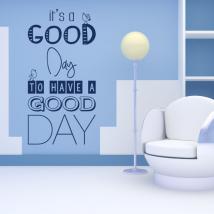 Vinilos Decorativos Frases Its A Good Day
