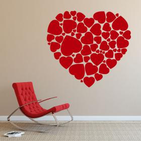Vinilos Decorativos Corazón De Corazones