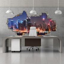 Vinilos Pared 3D Ciudad