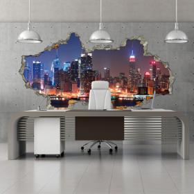 Vinilos Pared 3D Ciudad