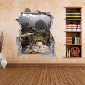 Vinilos 3D Pared Machu Picchu