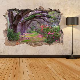 Vinilos 3D Árboles Naturaleza