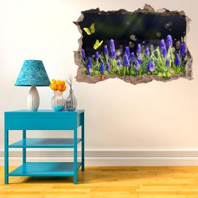 Vinilos 3D Mariposas En La Naturaleza