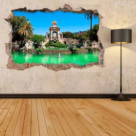 Vinilos 3D Fuente Parque De La Ciudadela
