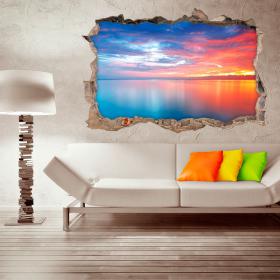 Vinilos 3D Nubes En El Mar