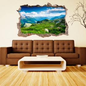 Vinilo 3D Montañas