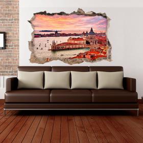 Vinilos 3D Pared Rota Venecia