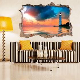 Vinilo 3D Pared Faro