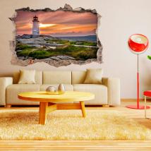 Vinilos 3D Paredes Faro Del Mar