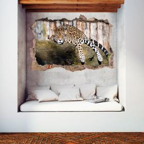 Vinilos 3D Paredes Jaguar
