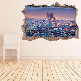 Vinilo 3D Barcelona