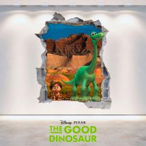 Vinilos Disney El Viaje De Arlo Agujero Pared 3D