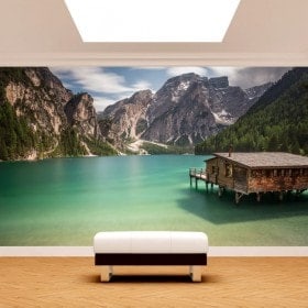 Fotomurales Lago Braies Italia