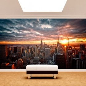 Fotomurales Manhattan Atardecer