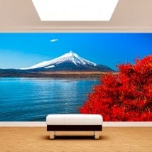 Fotomurales Lago Kawaguchi Monte Fuji