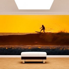 Fotomurales Surfista En La Ola