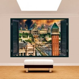 Ventanas 3D Plaza De España Barcelona