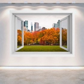 Ventanas 3D Paredes Central Park Nueva York