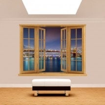 Ventanas 3D Puente De Brooklyn New York