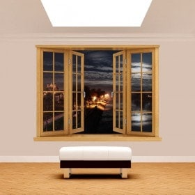 Ventanas 3D Ciudad De Noche