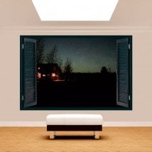 Ventanas 3D Cabaña En La Naturaleza