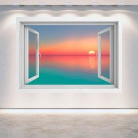 Ventanas 3D Atardecer Colores