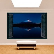 Ventanas 3D Lago Kawaguchi Y Monte Fuji