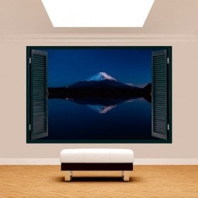 Ventanas 3D Lago Kawaguchi Y Monte Fuji
