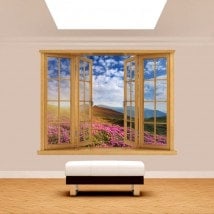 Ventanas 3D Flores En Las Montañas
