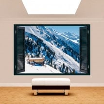Ventanas 3D Montañas Nevadas