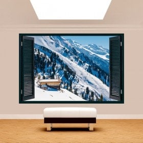 Ventanas 3D Montañas Nevadas
