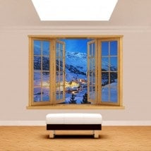 Ventanas 3D Montañas Alpes Austria
