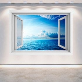 Ventana 3D Atardecer En El Mar