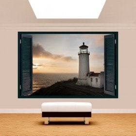 Ventana 3D Faro Costa Washington