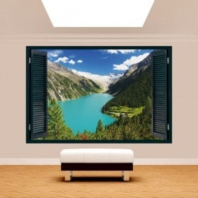 Ventanas 3D Lago Zillertal Austria