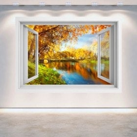 Ventanas 3D Lago En El Parque