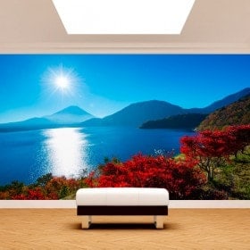 Fotomurales Atardecer Monte Fuji