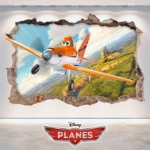 Vinilos Infantiles 3D Dusty Aviones