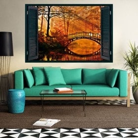 Ventanas 3D Puente Sobre El Lago