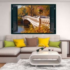 Ventanas Puente Sobre El Lago 3D