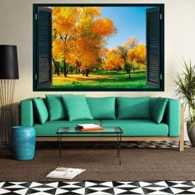 Ventanas 3D Árboles En El Campo