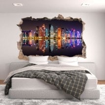 Vinilos 3D Agujero Pared Doha Catar