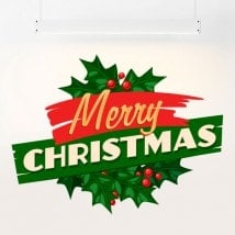 Pegatina Merry Christmas