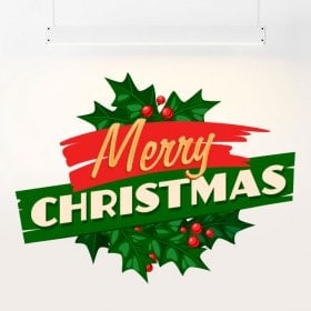 Pegatina Merry Christmas