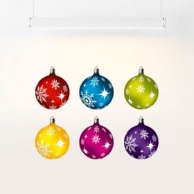 Vinilos Bolas De Navidad